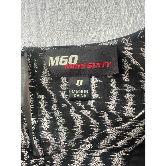 M60 Miss Sixty Color Block Dress | Black, Gray, Pink | Size 0 | Y2K Retro - Picture 4 of 5